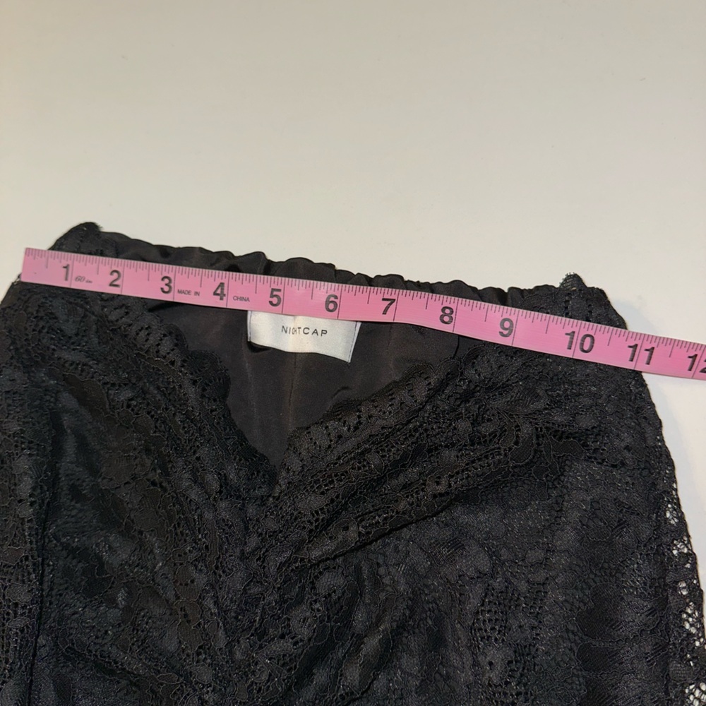 Nightcap “Chartres” black lace cropped long sleeve top & pencil skirt set S - Picture 14 of 16